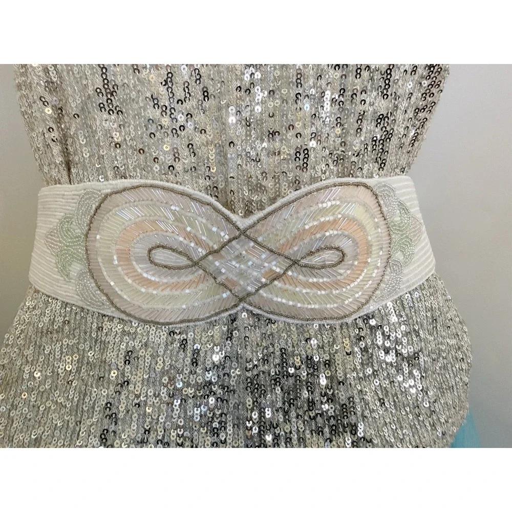 1980s Vintage Handmade Milor Beaded White 3